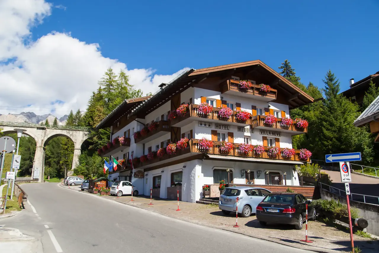 L'hotel meublé Villaneve a Cortina d'Ampezzo