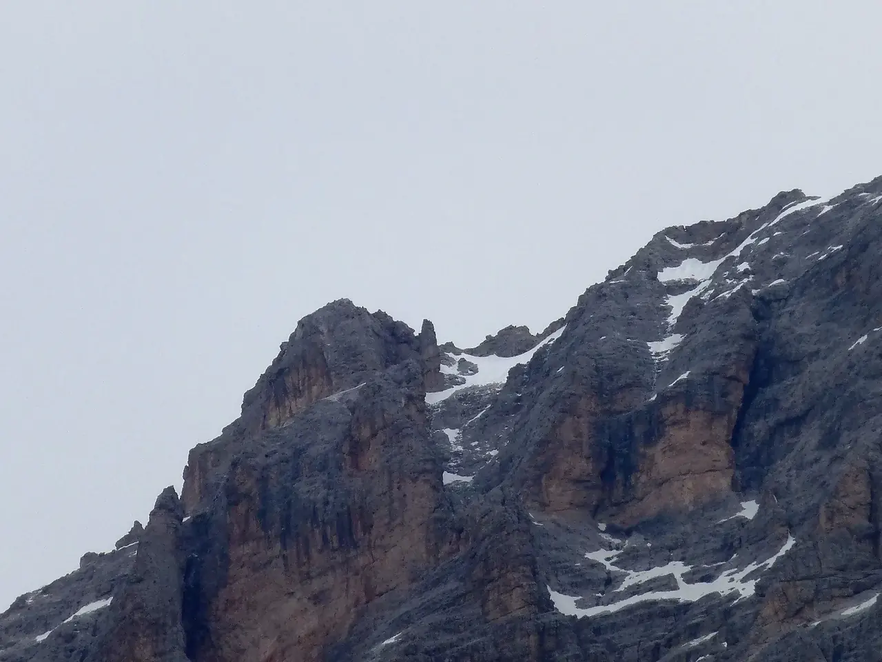 Il gruppo del Cristallo sopra Cortina d'Ampezzo