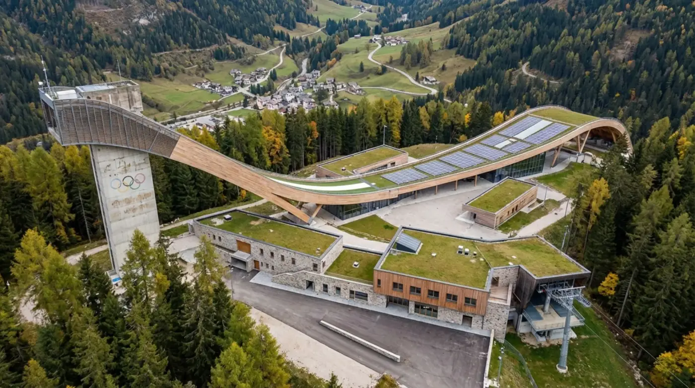 Neue olympische Infrastrukturen in den italienischen Alpen