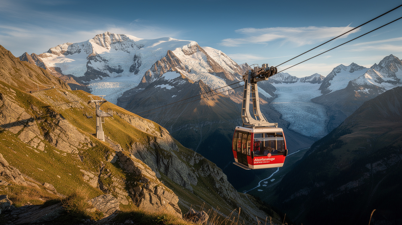 Funivia Alagna - Pianalunga - Vista panoramica, Vallee d'Aosta