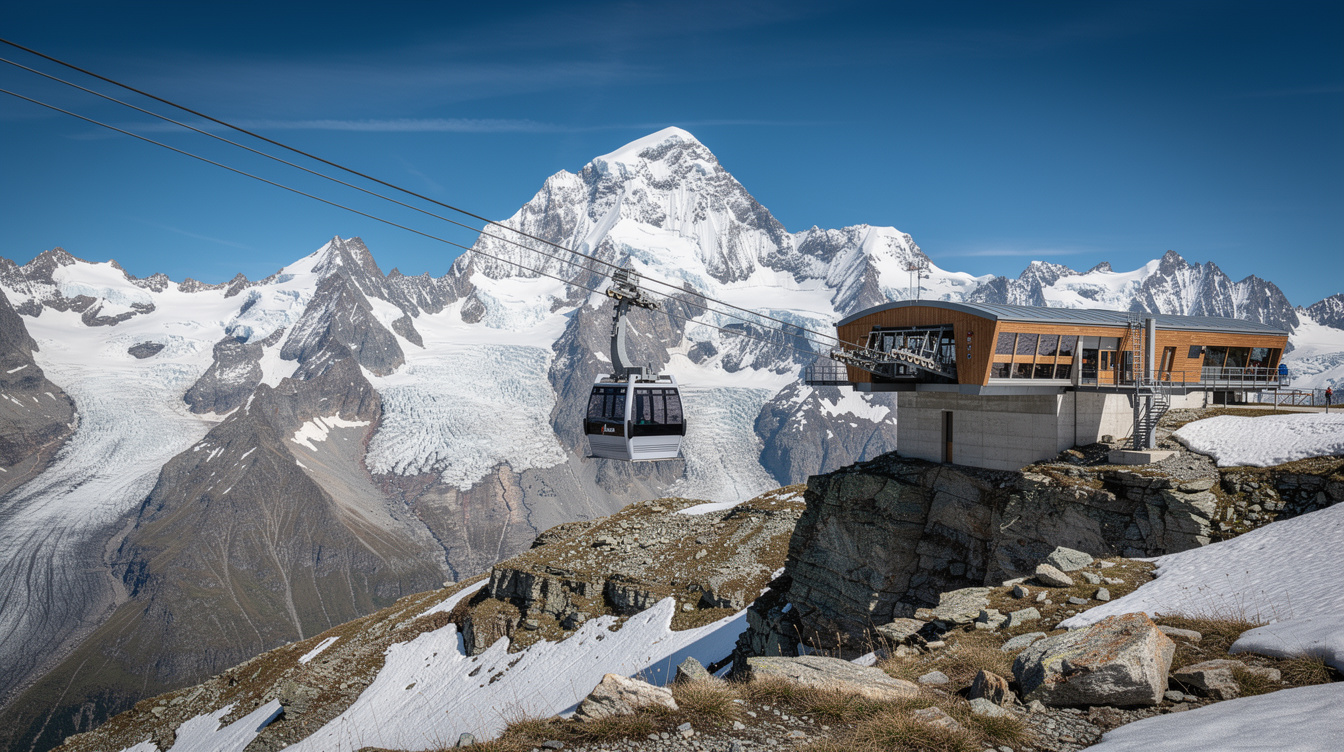 Funivia Gressoney - Stafal - Vista panoramica, Vallee d'Aosta