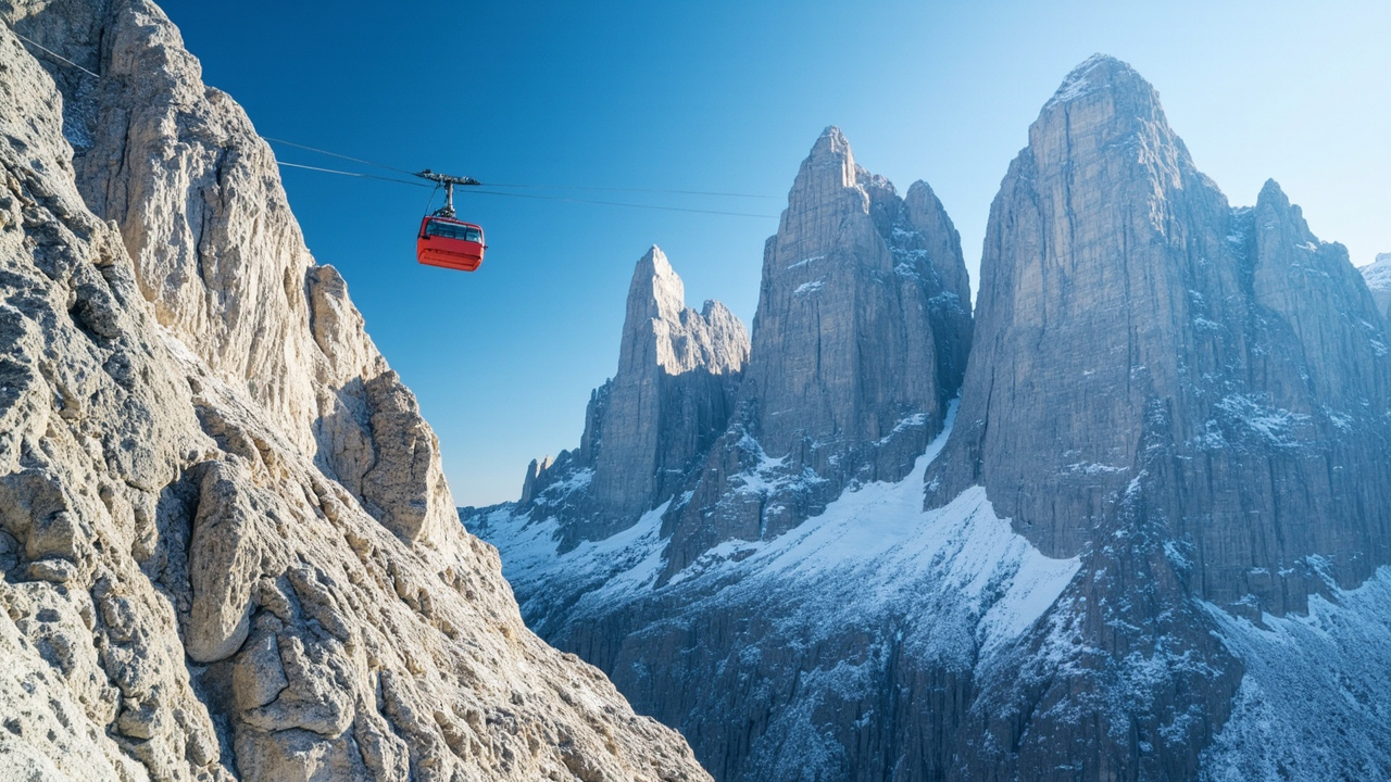Funivia Passo Sella - Vista panoramica, Trentino-Alto Adige