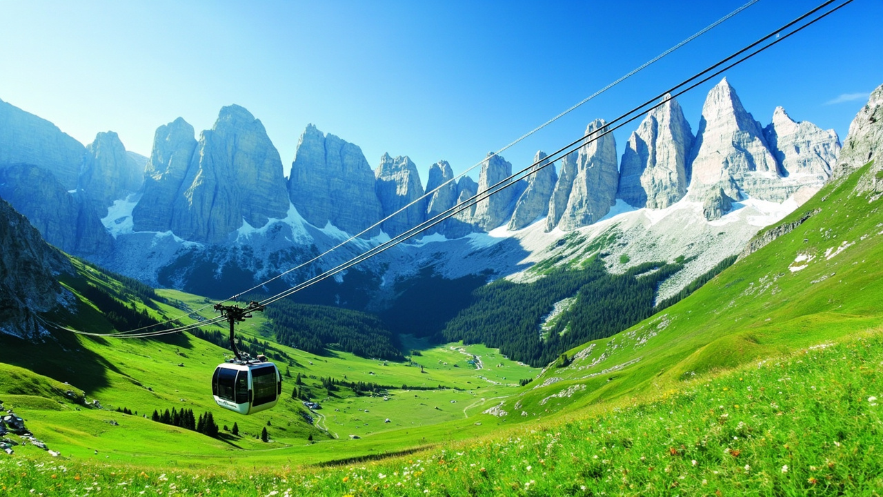 Funivia Soraga - Ciampac - Vista panoramica, Trentino-Alto Adige